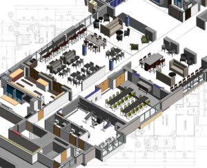 BIM Architectural 3D modeling with detailed family creation of hotel project-BIM Architectural drafting services by United-BIM