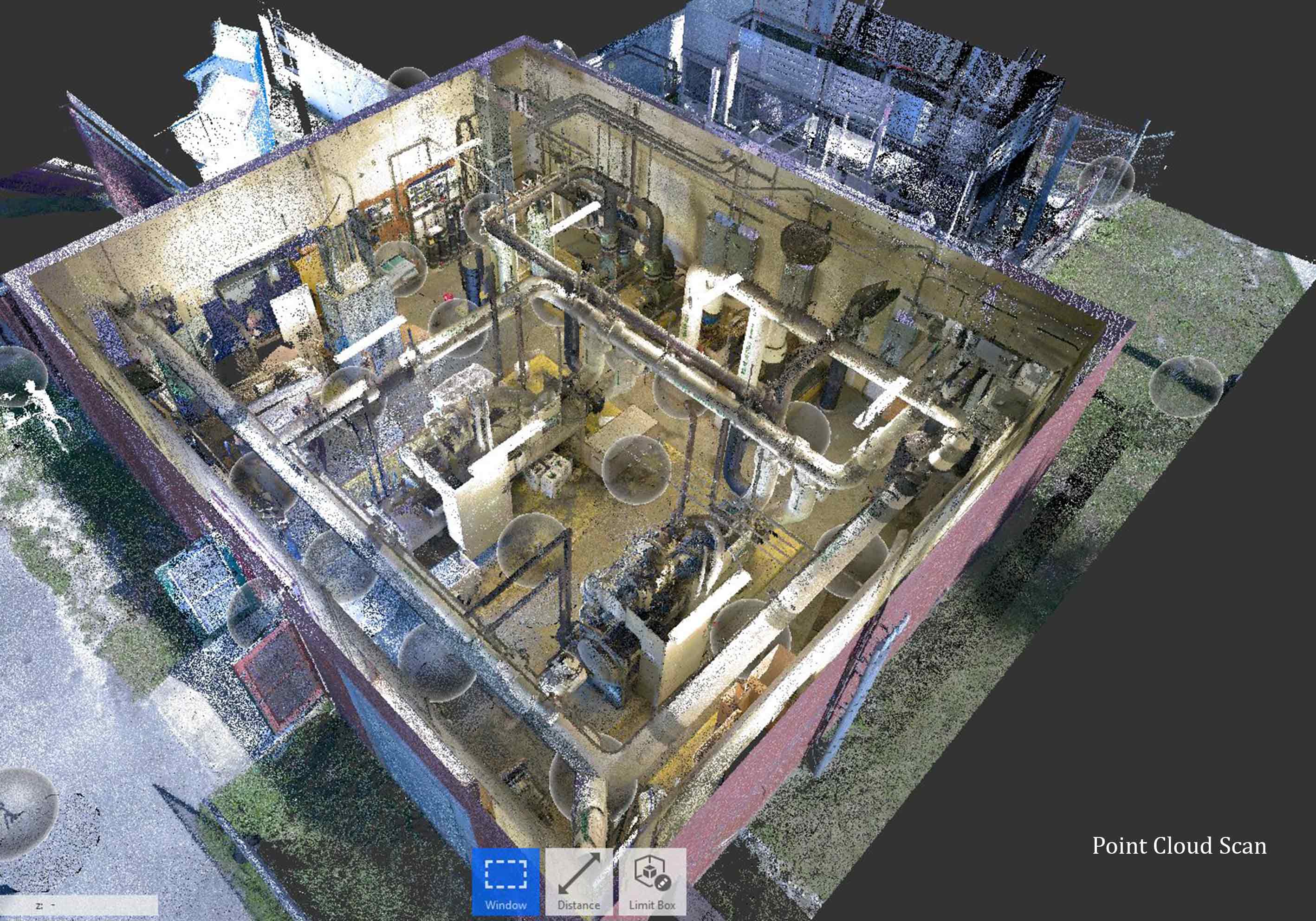 Point Cloud Scan of Mechanical Room