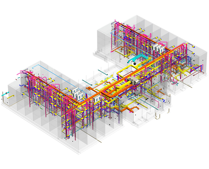 MEP modeling and coordination services for new hotel projectby United-BIM