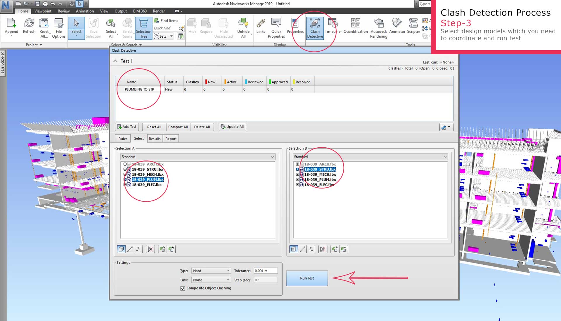 Annotations in the BIM platform for: (a) Clash 1; (b) Clash 2.