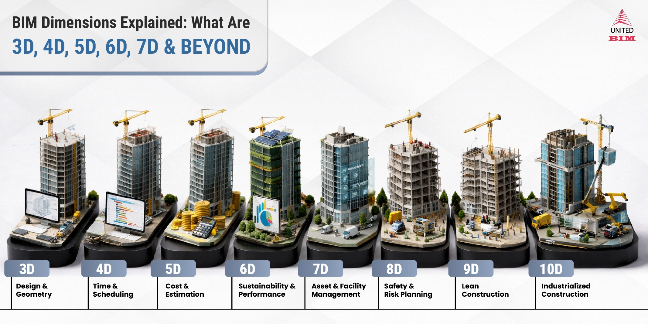 BIM Dimensions Explained What Are 3D 4D 5D 6 7D and beyond