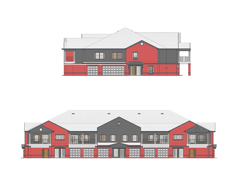 Elevation-Architectural-Revit-3D-Model--Residence-Home-Project-by-United-BIM