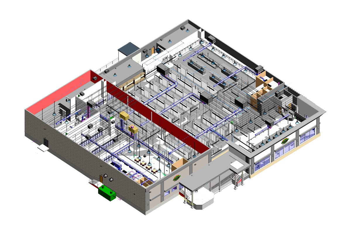 Section-View-Patidar-House-BIM-MEPFP-Modeling-Services-- in-Massachusetts-by-United-BIM