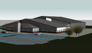 3D-Architectural-Model-with-Parking_Factory-Facility_Accutime-Systems_Industrial-Project_Revit-Modeling-by-United-BIM