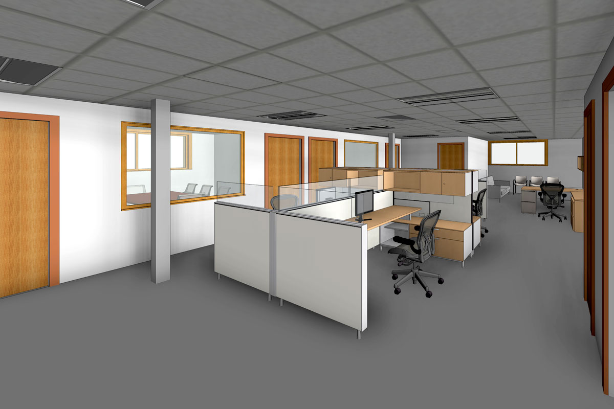 Interior-View-of-Office-Space-Renovation-Project-Revit-BIM-Modeling-Services-by-United-BIM