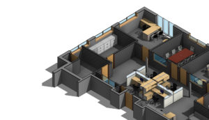 Section-View_3D-Revit-Architectural-Model_Office-Space_Revit-Modeling-by-United-BIM