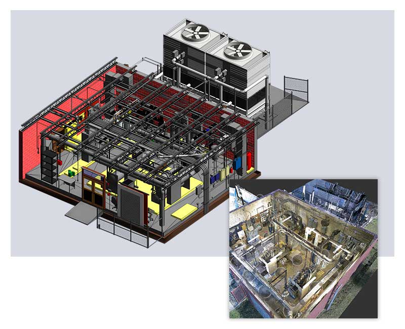 Scan to BIM Mechanical Room Project by United-BIM Scan to BIM Mechanical Room Project by United-BIM
