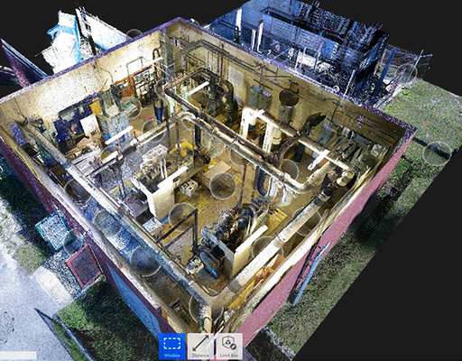 Point Cloud Scan of Mechanical Room