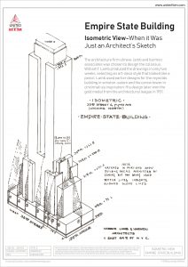 Isometric view of the Empire State Building | Graphic by United-BIM