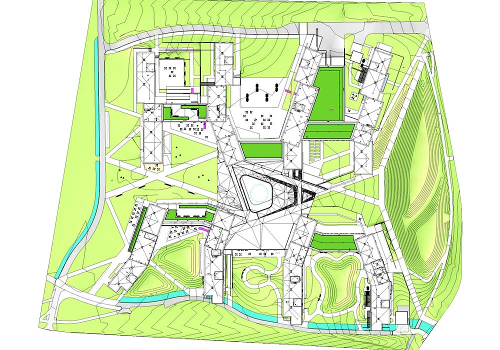 Site location view of Ivy-league university by United-BIM