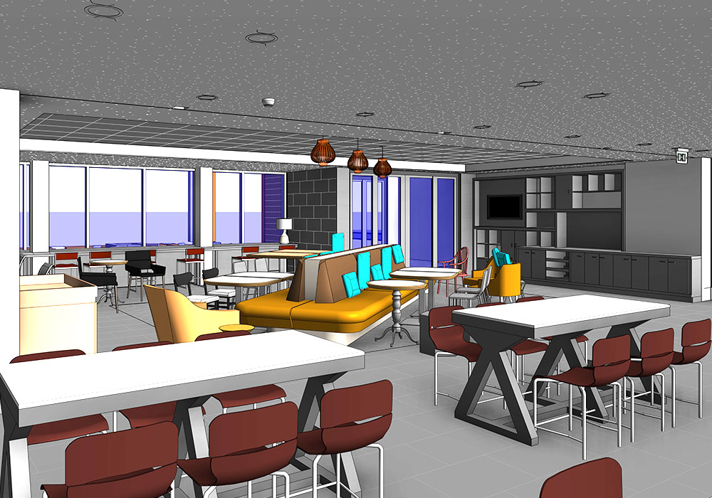 Tru by Hilton & Home2Suites Cafeteria by United-BIM