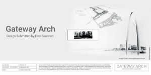The Gateway Arch Design by Eero Saarinen | Graphic by United-BIM
