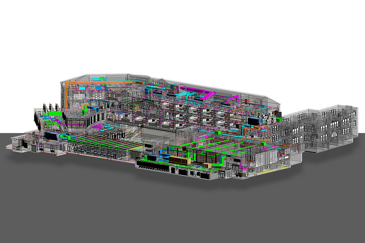 MEPFP BIM Model of a Middle School Project by United-BIM