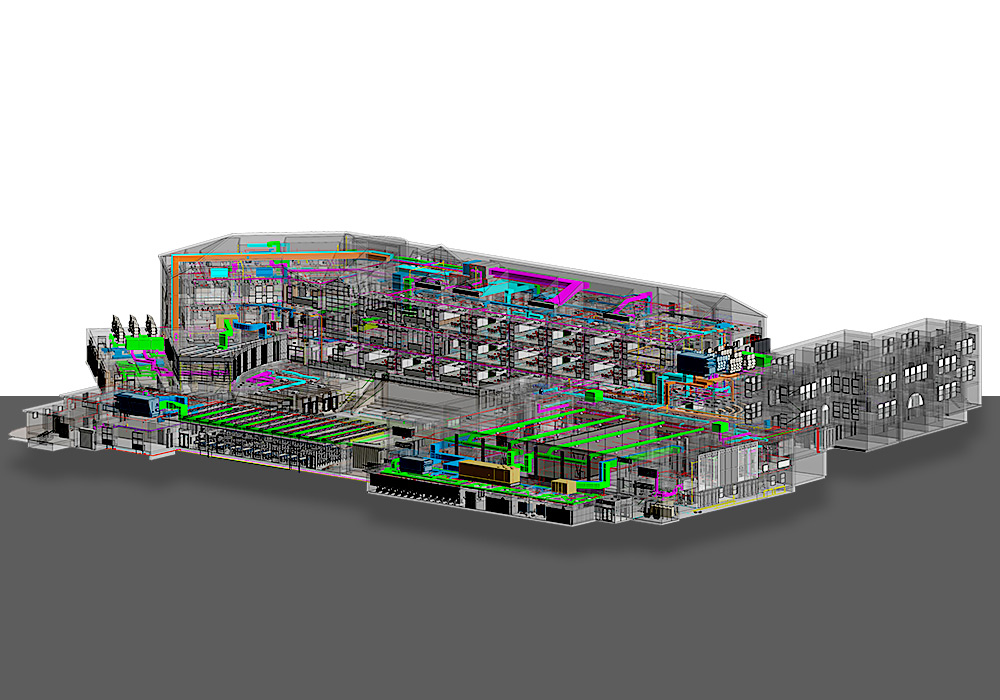 MEPFP BIM Model of a Middle School Project by United-BIM