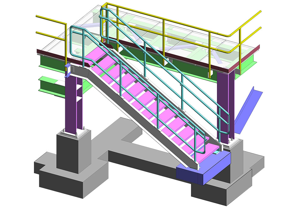 Stair Tread & Grating of the Project by United-BIM