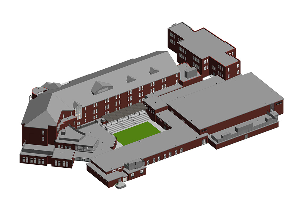 Middle School Project BIM Model by United-BIM