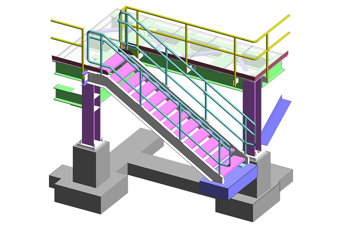 Stair Tread & Grating of the Project by United-BIM