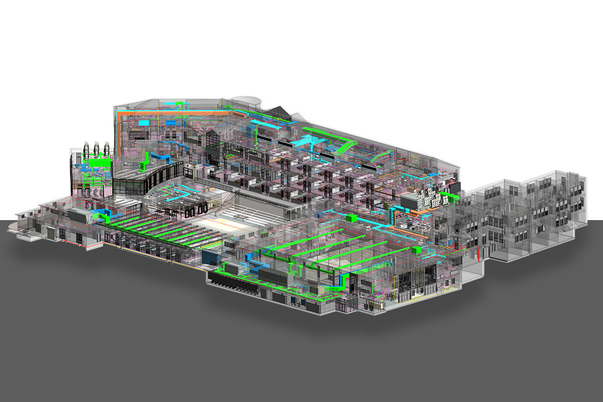 MEPFP BIM of a Middle School Project by United-BIM