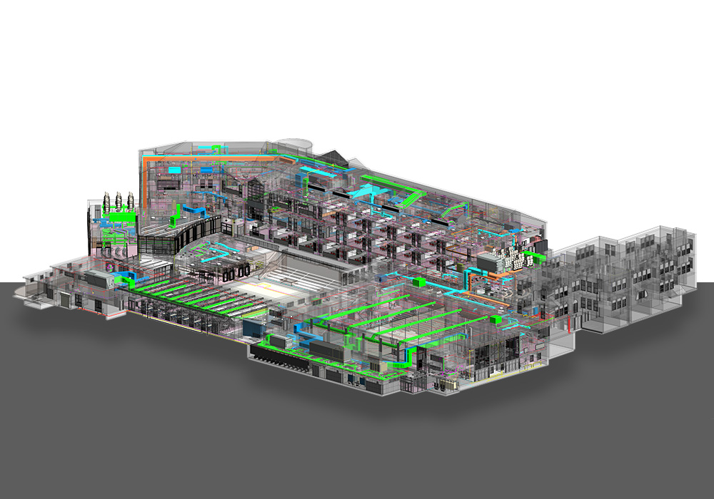 MEPFP BIM Model of a Middle School Project by United-BIM