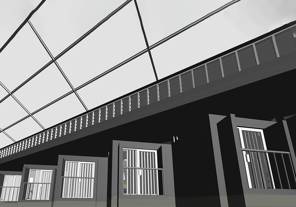 Interior View Developed from Point Cloud Scan Data