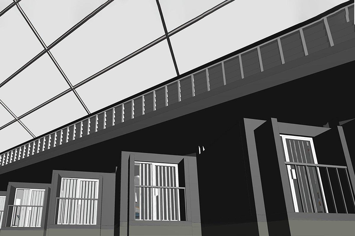 Interior View from Point Cloud Scan Data