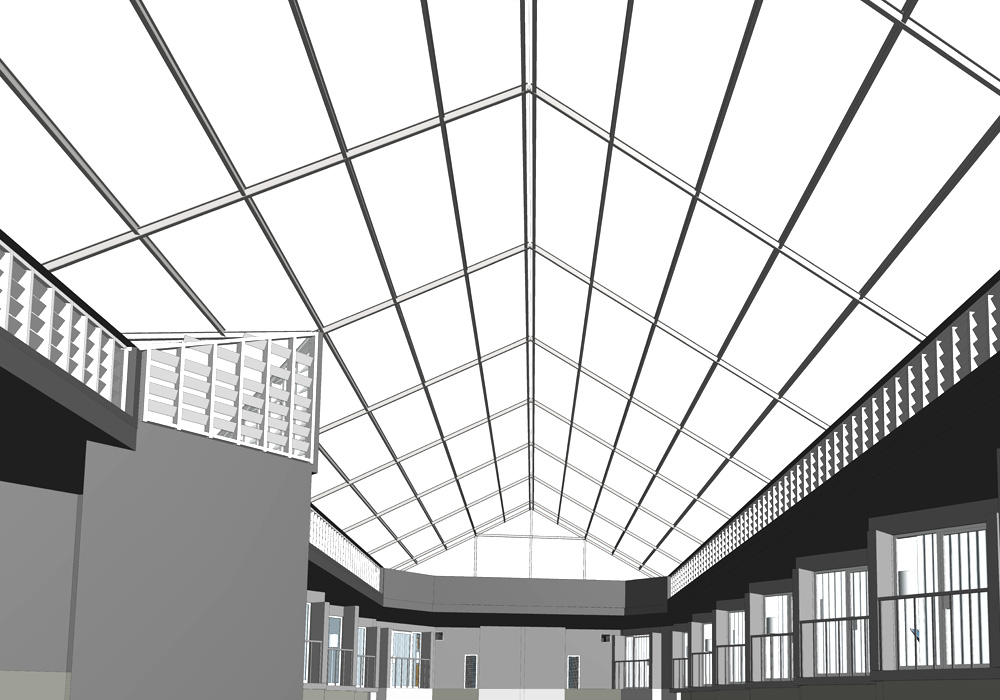 Interior View Developed from Point Cloud Scan Data