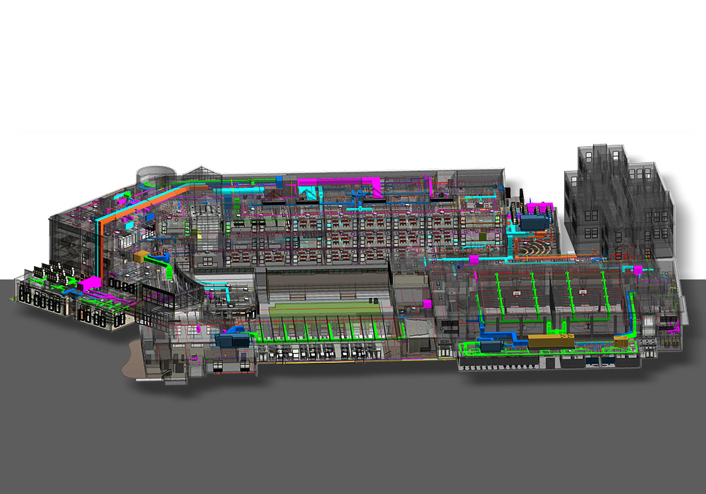 MEPFP BIM Model of a Middle School Project by United-BIM