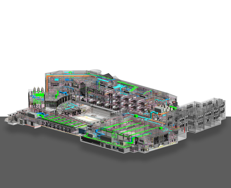 MEPFP BIM of a Middle School Project by United-BIM