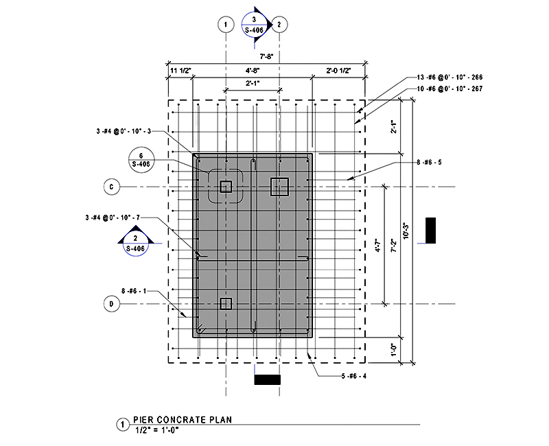 Pier Concrete Plan