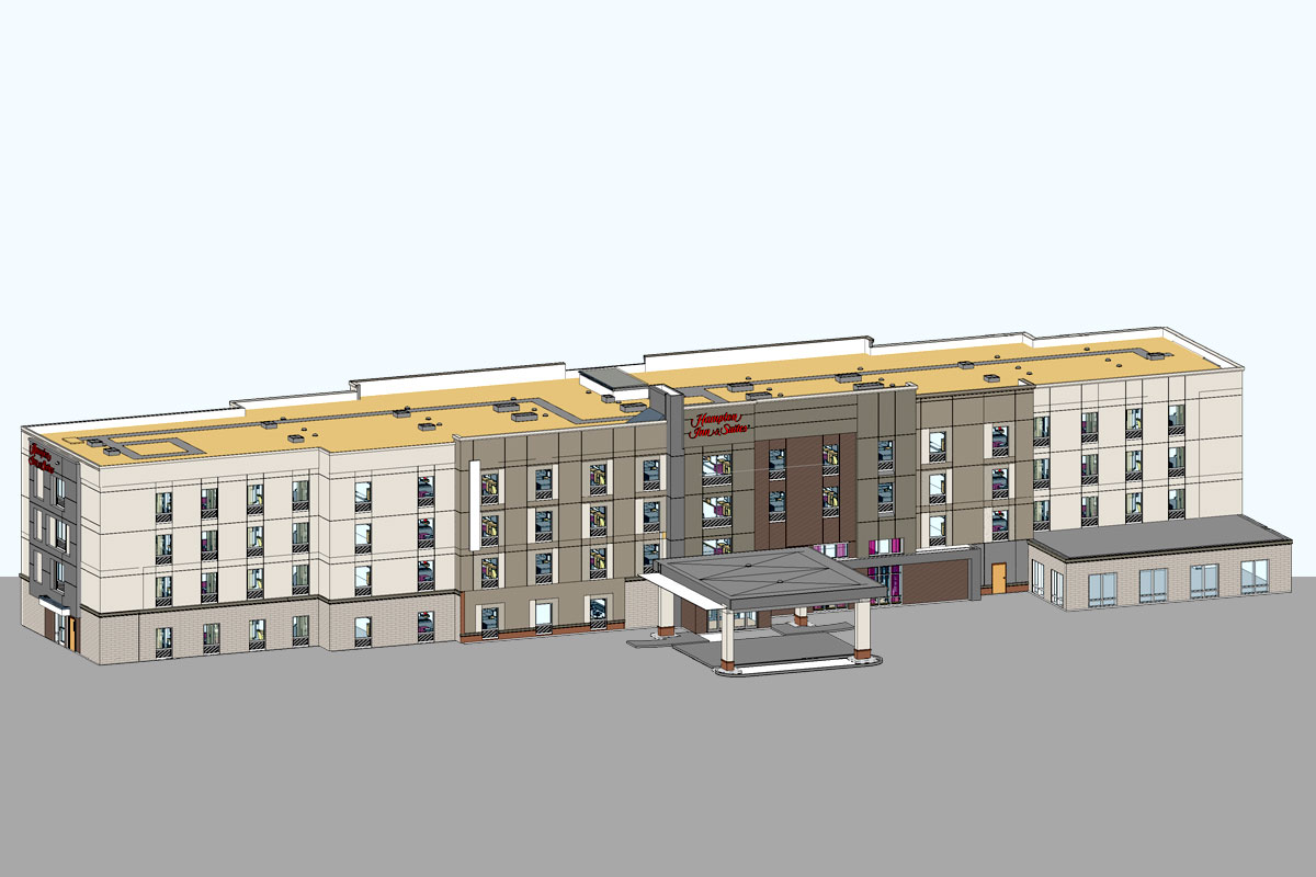 Hampton-Inn-and-Suites-Architectural-Modeling-Services-in-Colorado-by-United-BIM