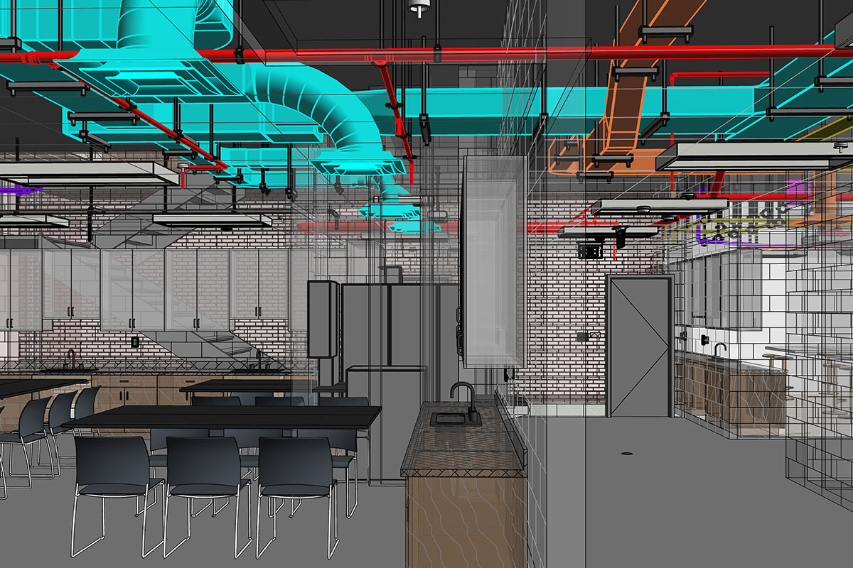 LOD 400 MEP BIM Modeling and Coordination services in Texas by United-BIM Inc.