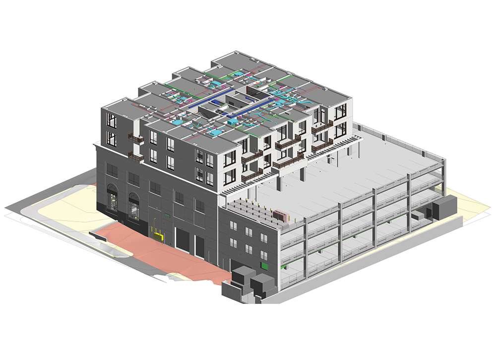 Architectural BIM modeling Services for a Residential Tower Project by United-BIM Inc.