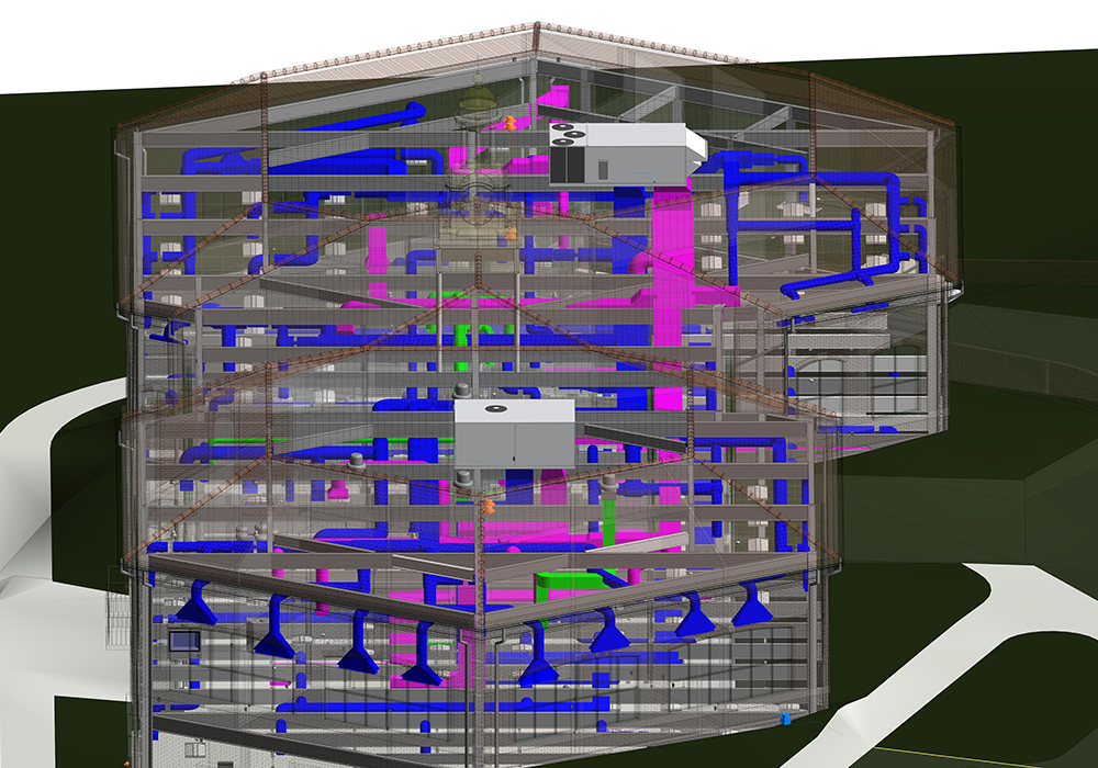 MEP BIM modeling services for Pharmaceutical project in Connecticut by United-BIM Inc.