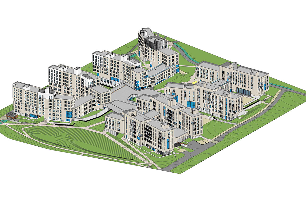Architectural BIM Modeling Services for Education Project in New Hampshire