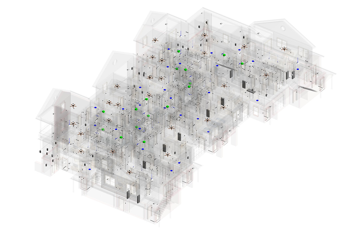 Architectural BIM Services for Multi-residential project in Michigan