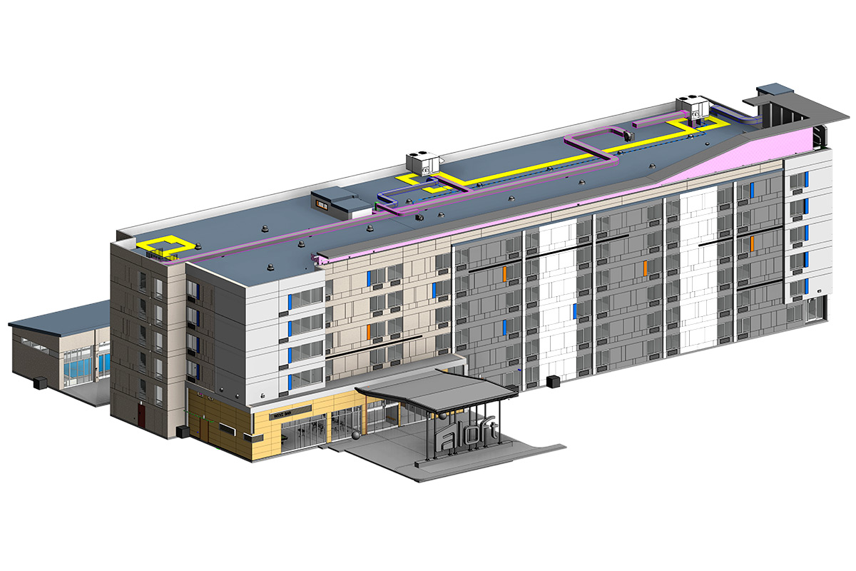 Architectural-Modeling-Services-in-Illinois for-Hotel-by-United-BIM
