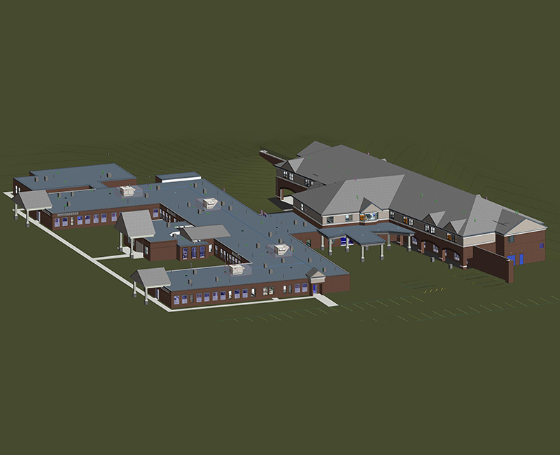Architectural Modeling and coordination services for Reisdential project in Bloomfield, CT