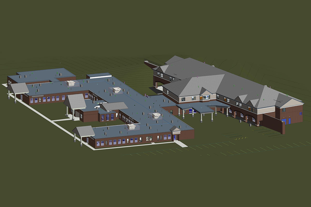 Architectural Modeling and coordination services for Reisdential project in Bloomfield, CT.