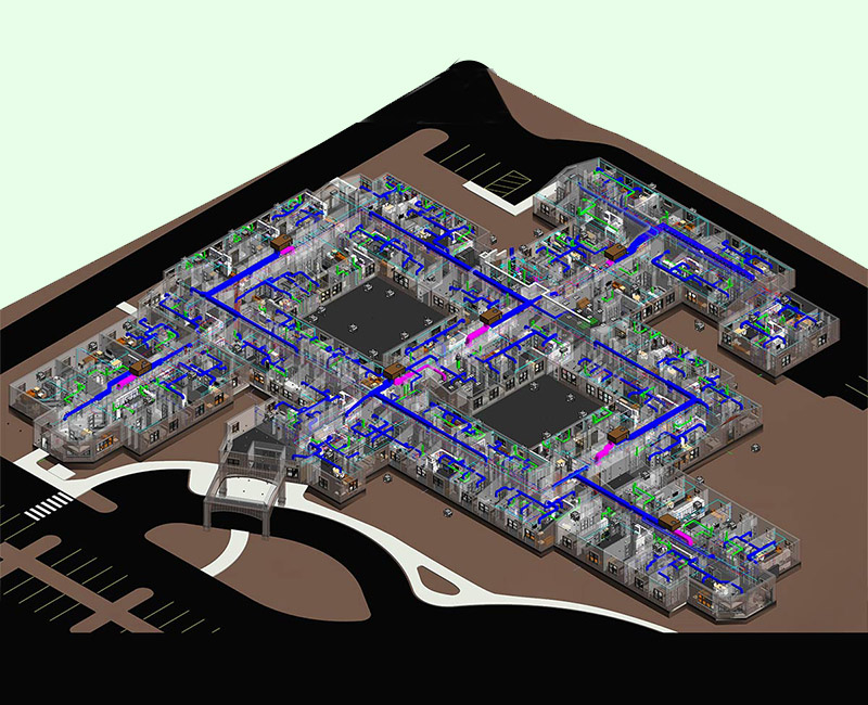MEP-FP BIM Services for Multi-family residential project in Connecticut by United-BIM.