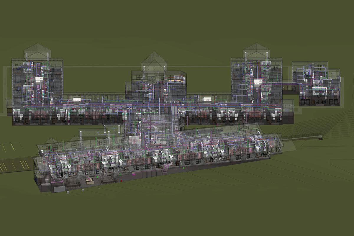 MEP Modeling and coordination services for Reisdential project - CT.