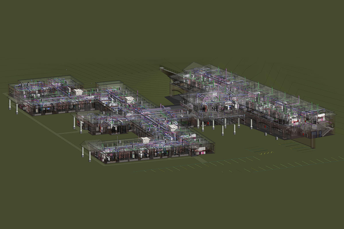 MEP Modeling and coordination services for Reisdential project in Bloomfield, CT