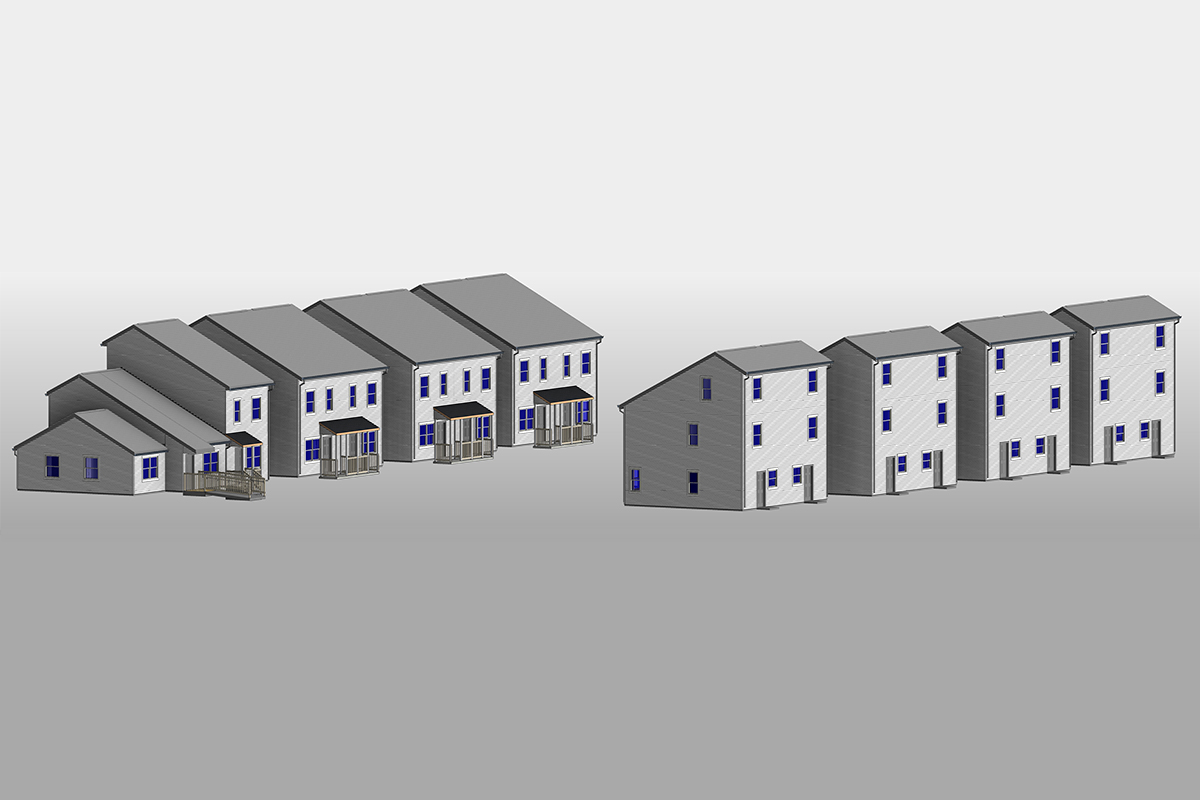Architectural BIM services for demolition residential project in New Haven, CT.