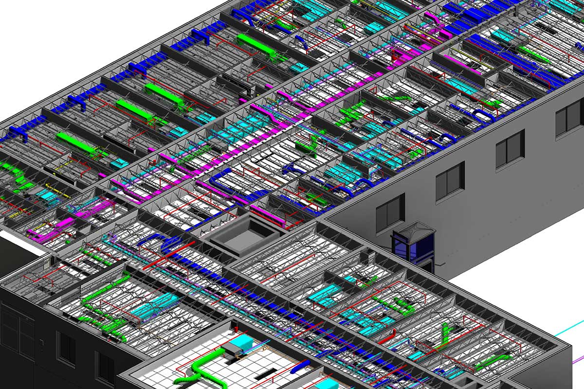 MEP Coordination services for a Boston Medical Center by United-BIM Inc.