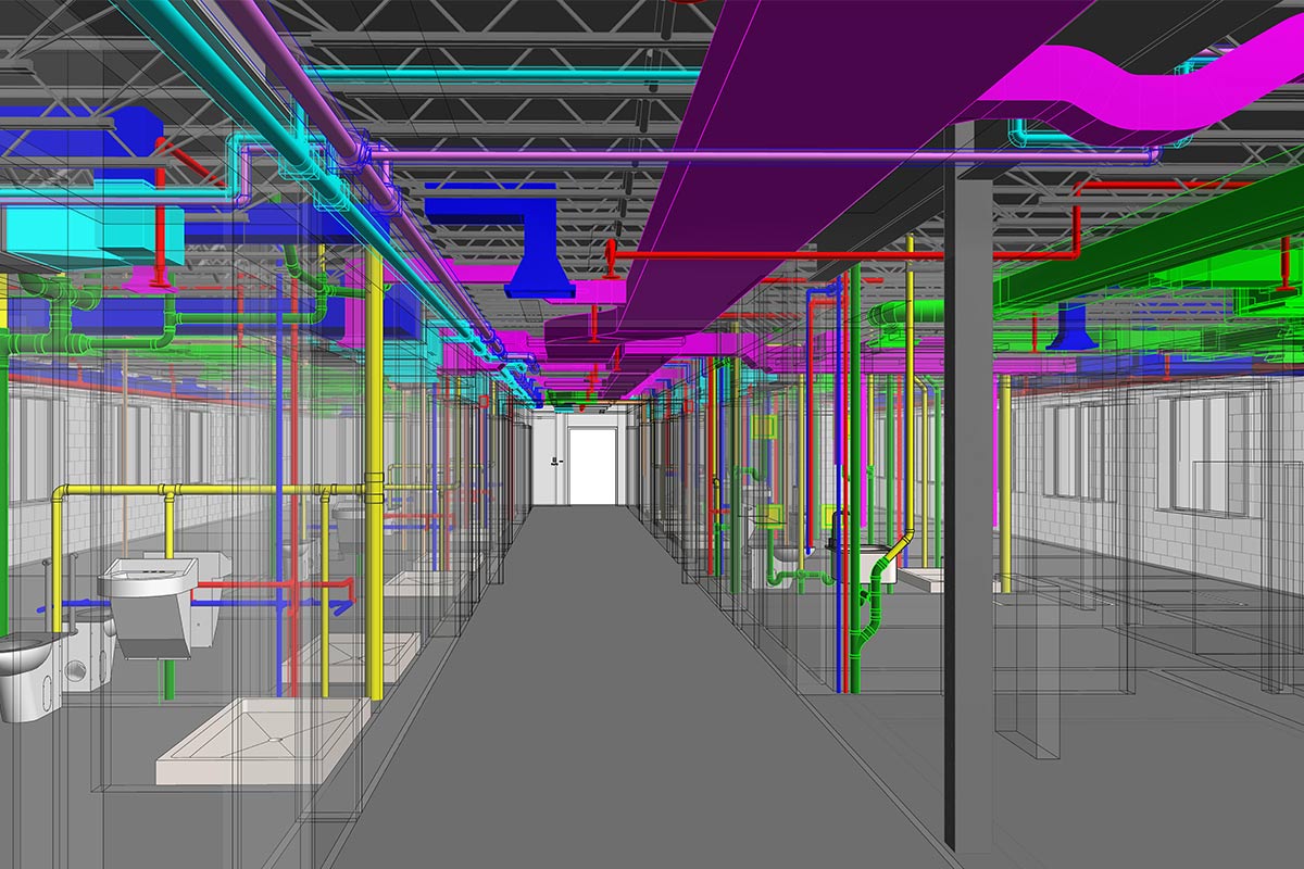MEP Modeling services for a Boston Medical Center by United-BIM Inc