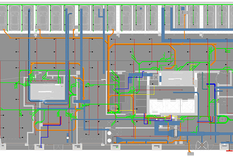 3d plumbing model view of new jersey project.