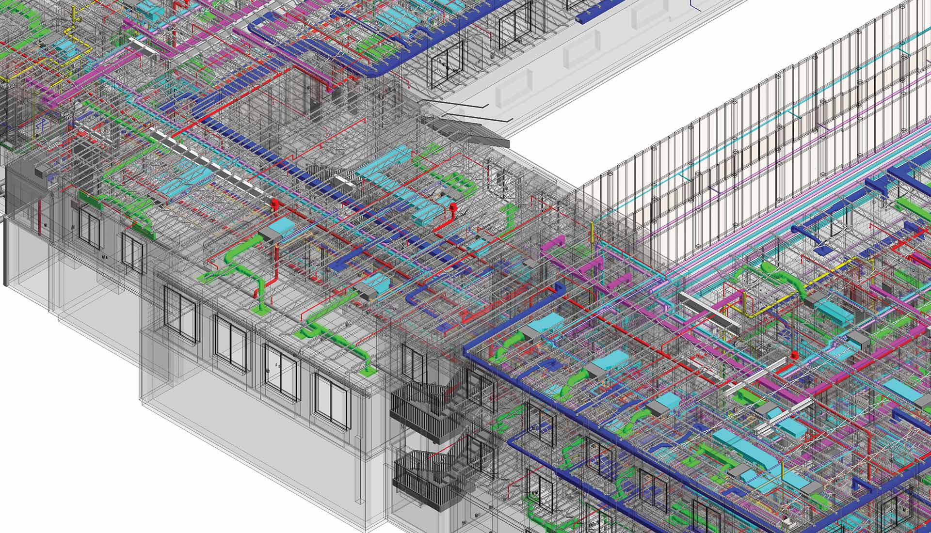 BIM Modeling and Coordination services for a Boston Medical Center by United-BIM Inc.