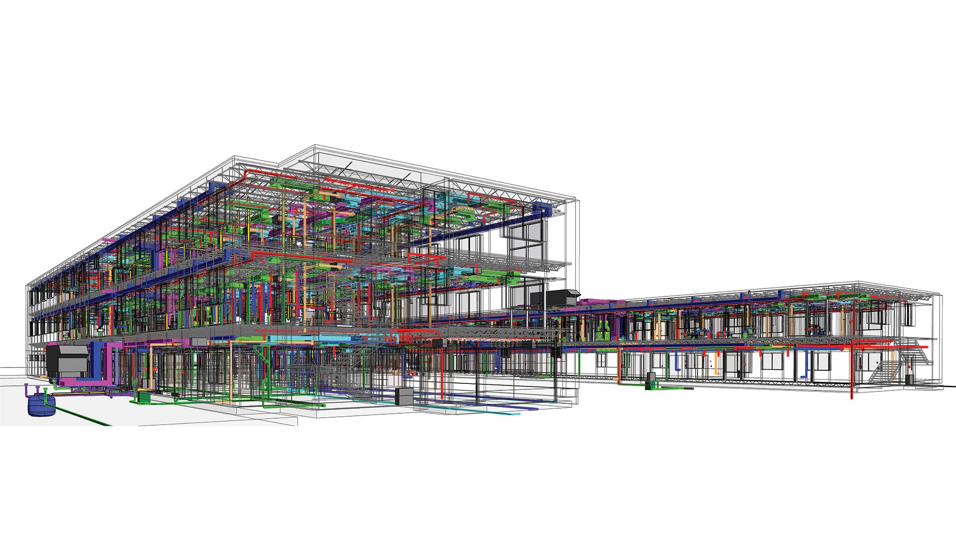 MEP BIM Modeling services for a Boston Medical Center by United-BIM Inc