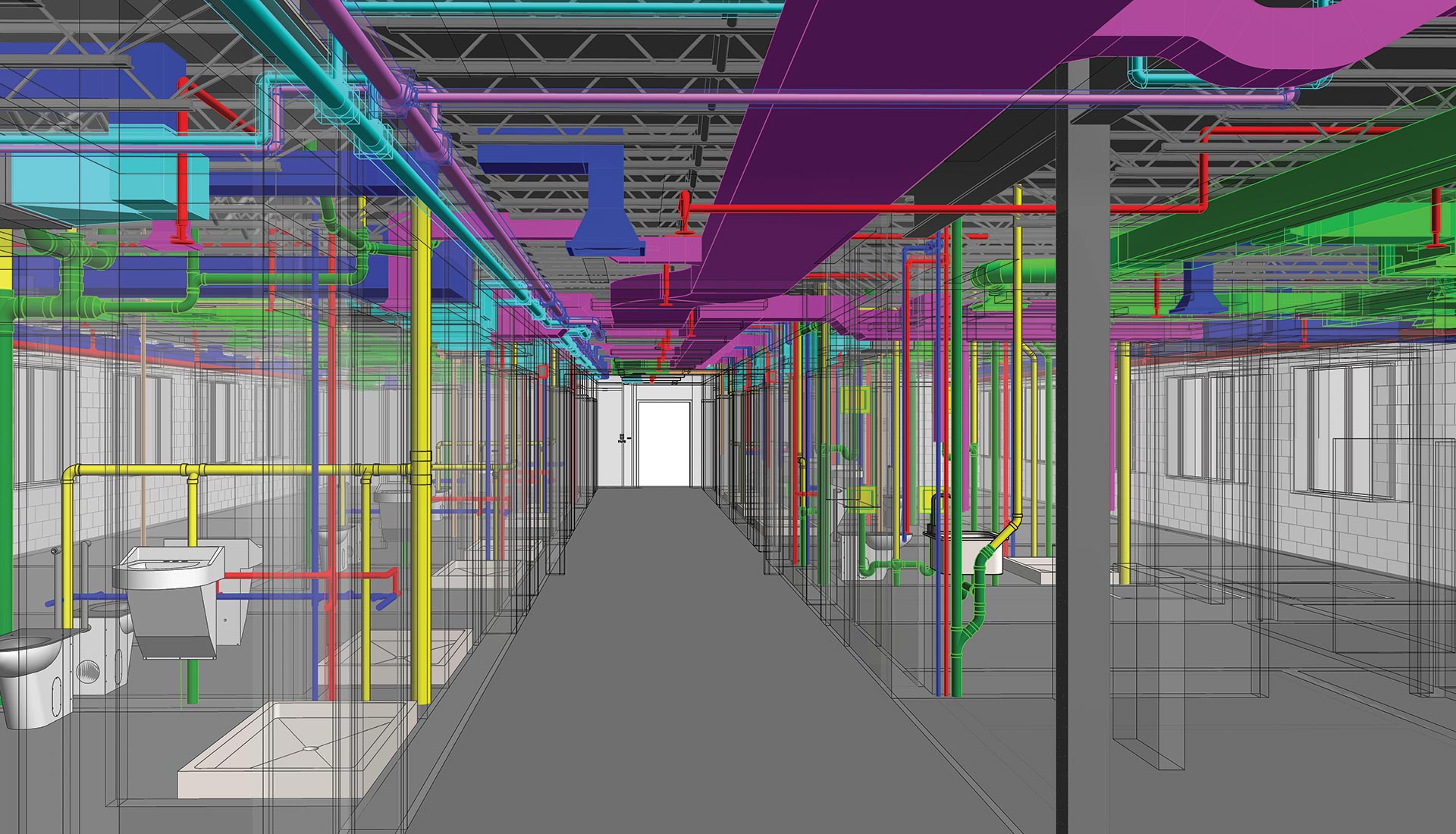 MEP Modeling services for a Boston Medical Center by United-BIM Inc