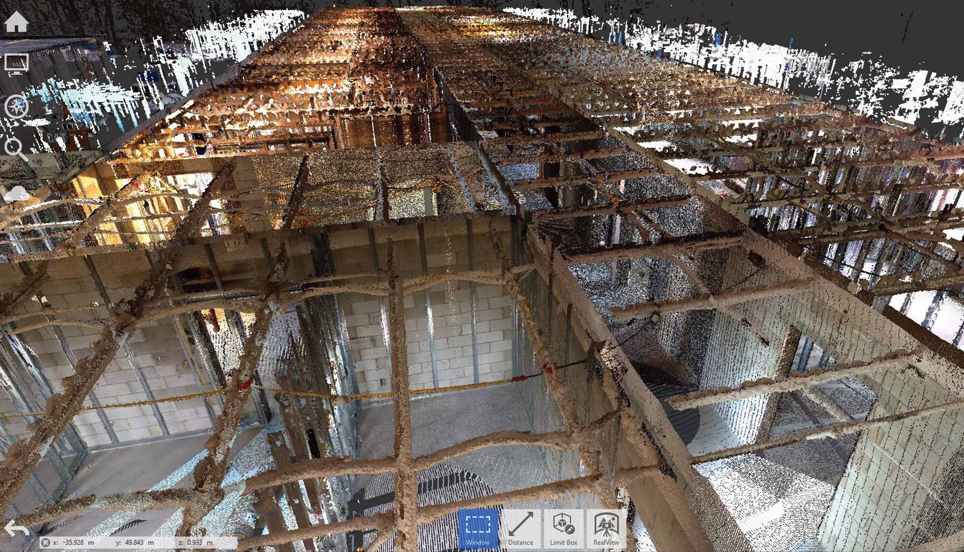 Point cloud scan of Boston Medical center by United-BIM Inc.