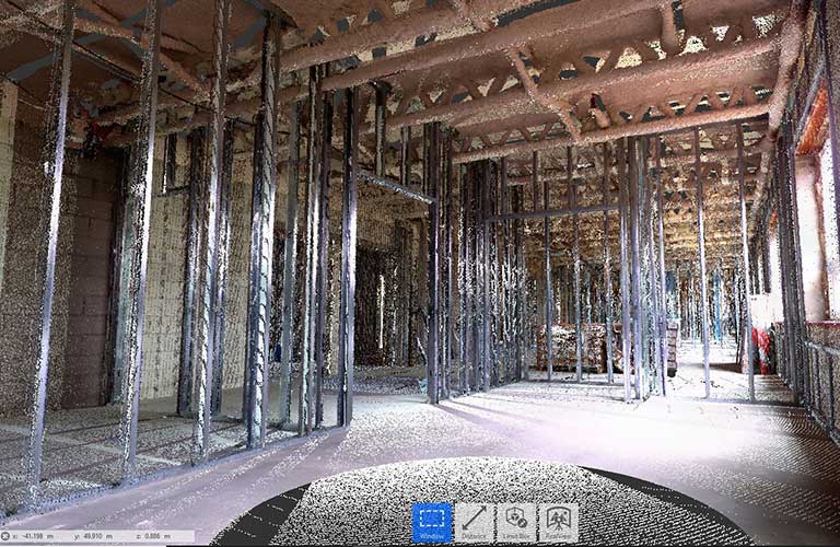 Point cloud scan of Boston Medical center by United-BIM.